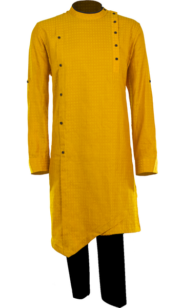 Yellow colour best sale kurta pajama design